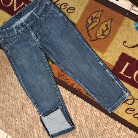 Banana republic stretch capris sz 8 like brand new - Picture 5 of 8